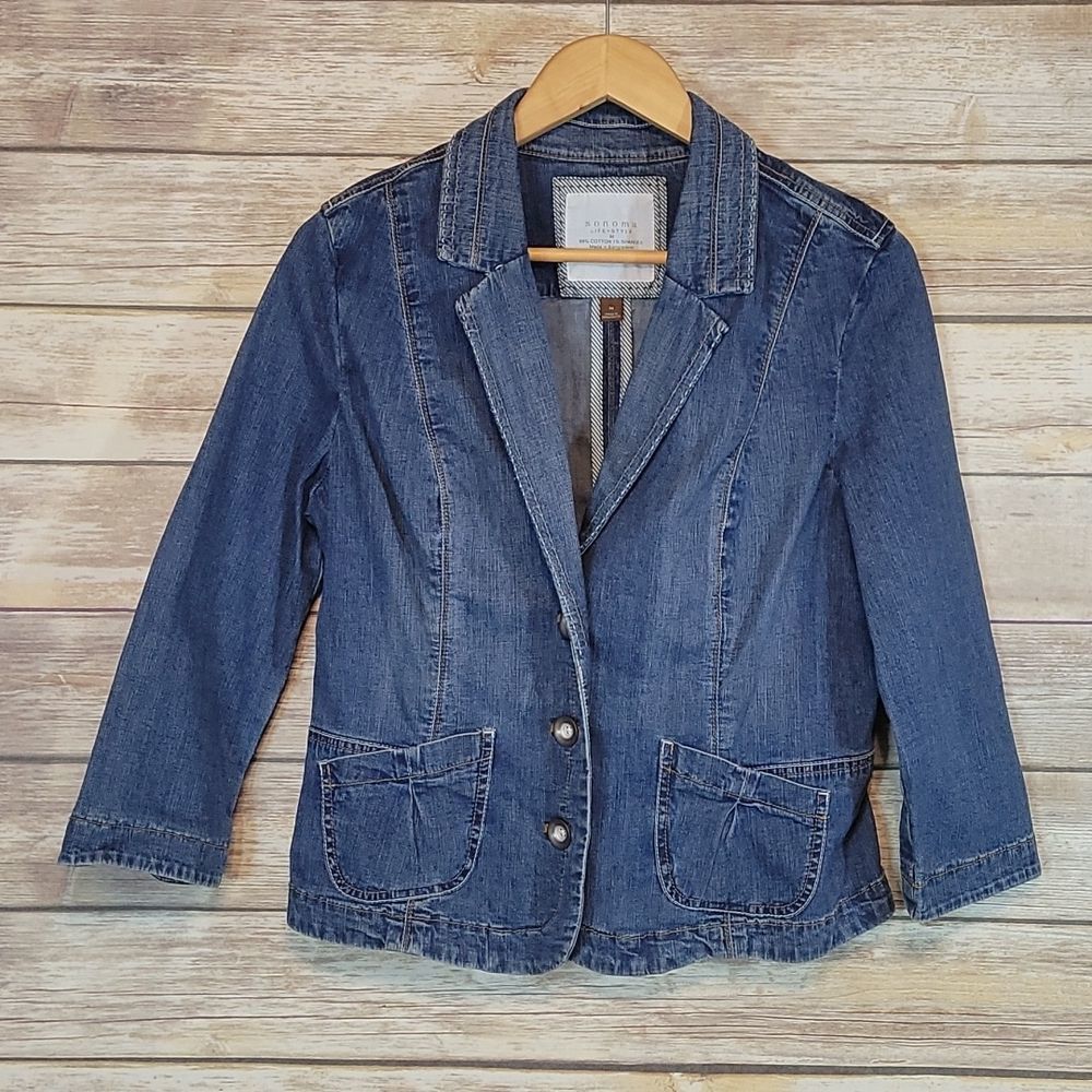 Sonoma | Y2K Stretch Denim Jacket M